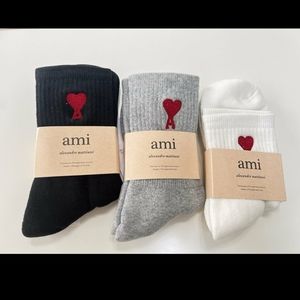 3 pairs Ami pairs long socks for four seasons